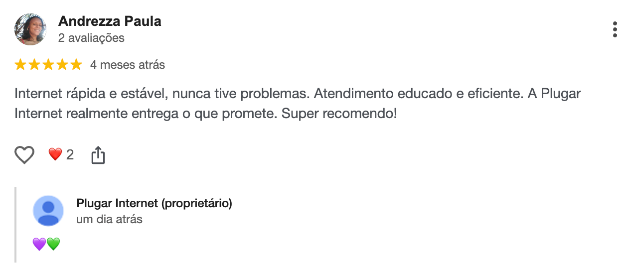Avaliação Cliente Plugar