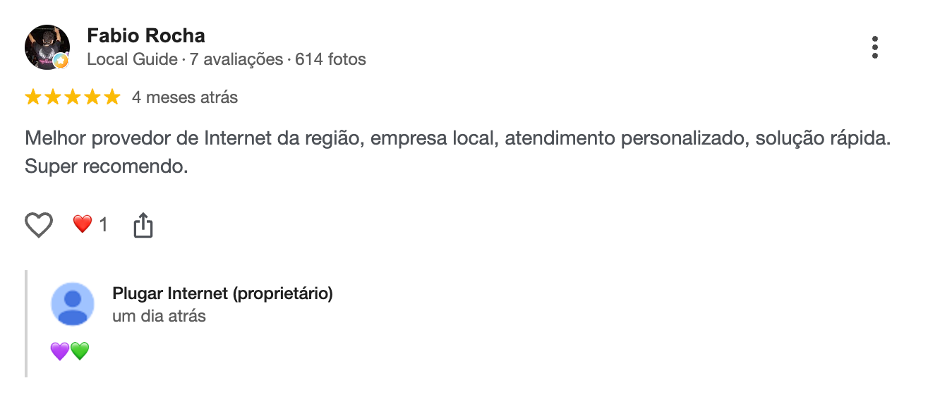 Avaliação Cliente Plugar